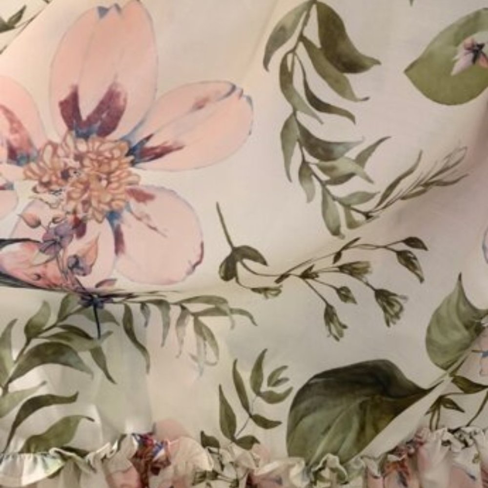 CottageCore FLoral Print Maxi Dress Pink - Picture 12 of 13